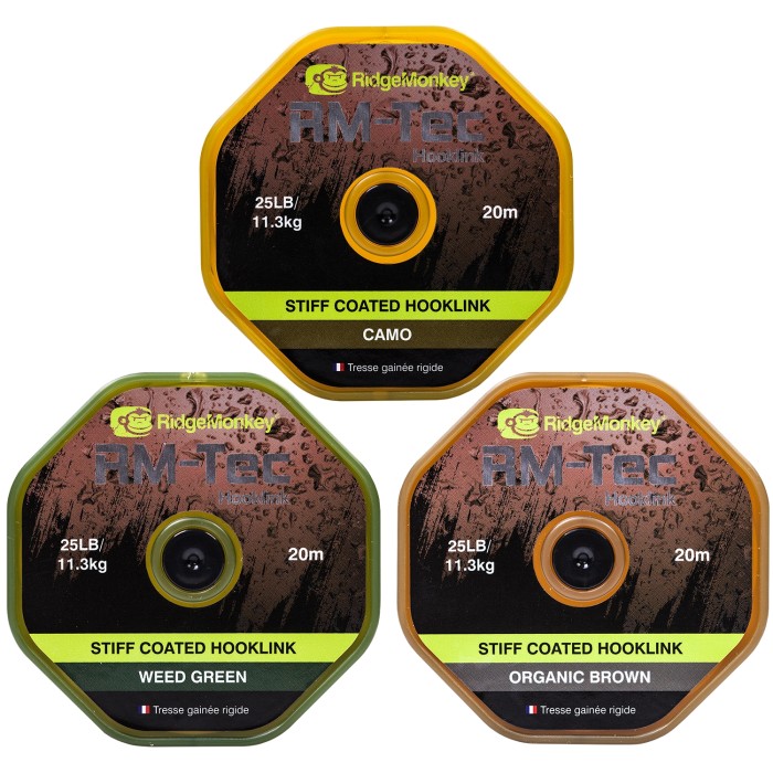 RidgeMonkey RM-Tec Stiff Coated Hooklink
