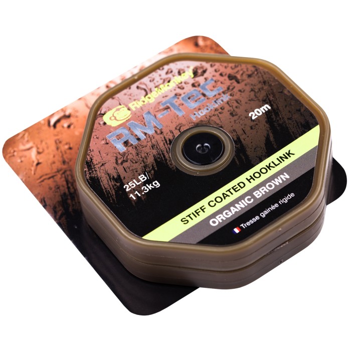 RidgeMonkey RM-Tec Stiff Coated Hooklink Organic Brown Pack