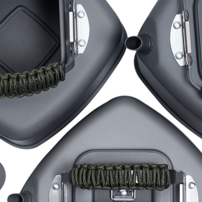 RidgeMonkey Square Kettle - Paracord Edition Sizes 2