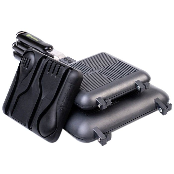 RidgeMonkey The Classic Deep Fill Sandwich Fishing Toaster inc Utensils