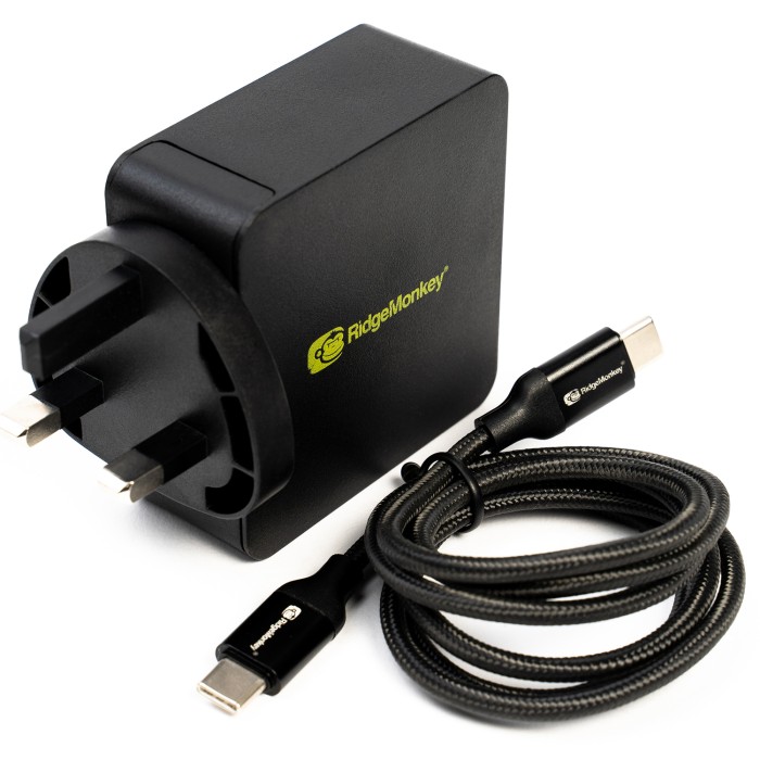 RidgeMonkey Vault 60W USB-C Power Delivery AC Mains Adaptor