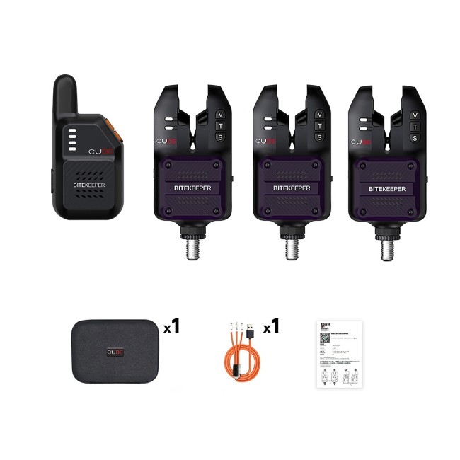 Rippton BiteKeeper CUBE Bite Alarm Set 3+1