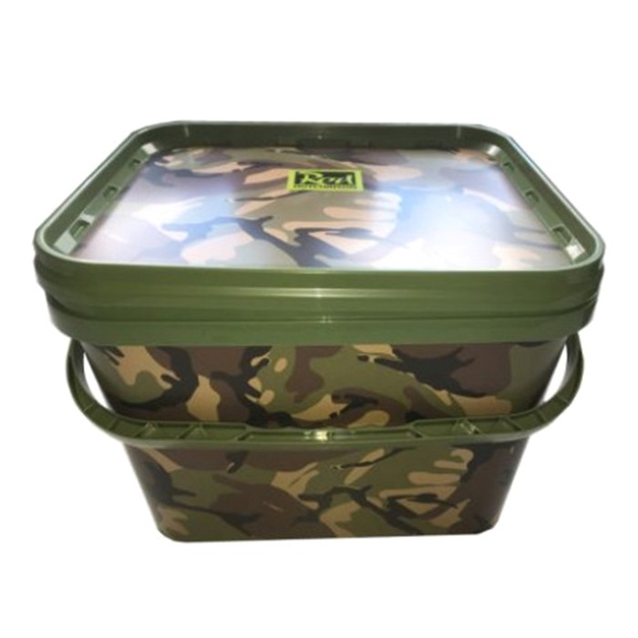 Rod Hutchinson Camo Square Bucket 10L