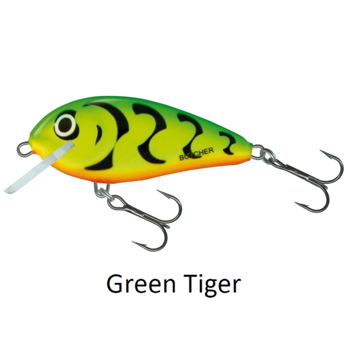 Salmo Butchter 5cm Sinking Lure Green Tiger