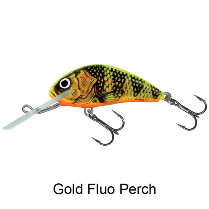 Salmo Hornet 6cm Sinking Lure Gold Fluo Perch 1