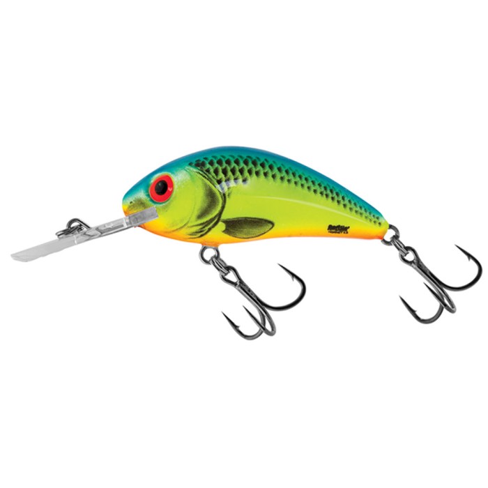 Salmo Rattlin' Hornet 4.5cm Floating Lure Chartreuse Blue