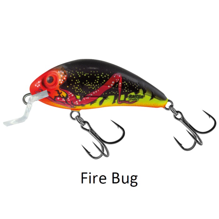 Salmo Rattlin Hornet Shallow 4.5cm Floating Lure Fire Bug
