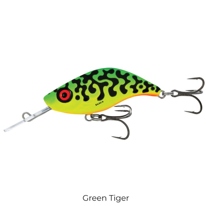 Salmo Sparky Shad 4cm Sinking Lure Green tiger