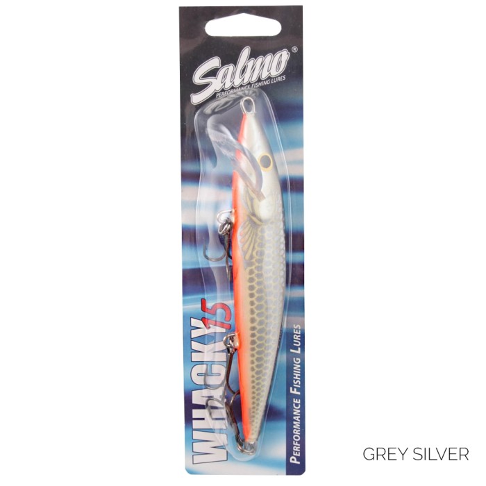 Salmo Whacky 15cm Floating Lure Grey Silver