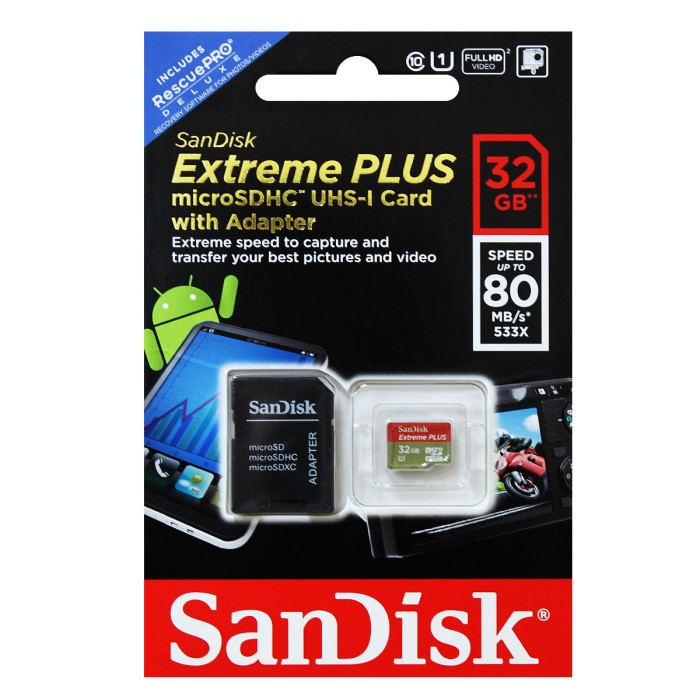 SanDisk Micro SD Card 32GB Extreme Plus