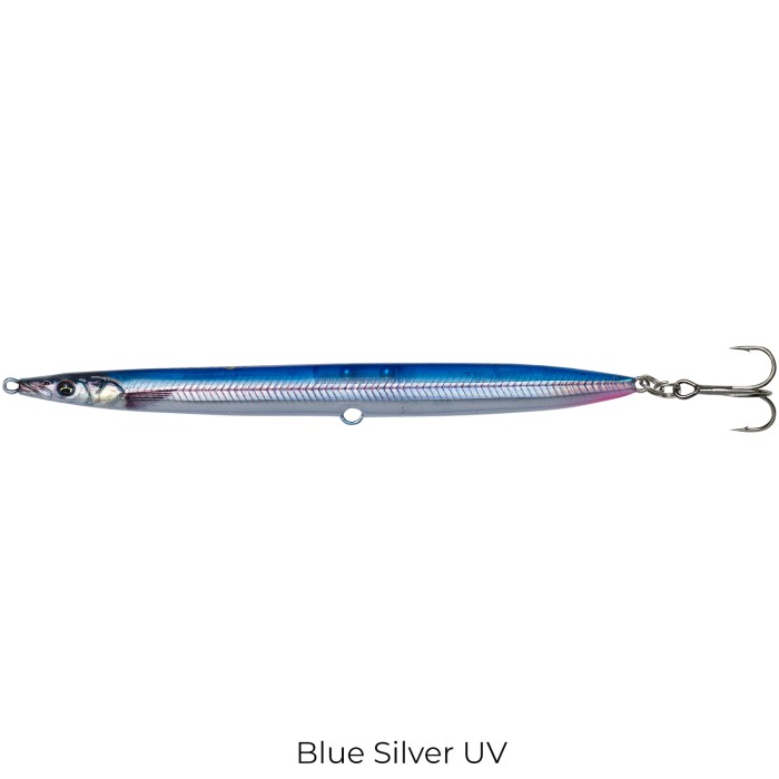 Savage Gear 3D Sandeel Pencil Sinking Lure 9cm Blue Silver UV 1