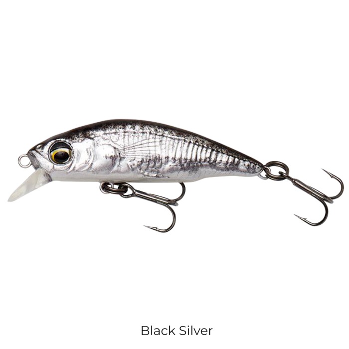 Savage Gear 3D Sticklebait Twitch Sinking Lure 5.5cm Black Silver