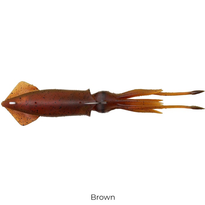 Savage Gear 3D Swim Squid Lure 12.5cm Brown