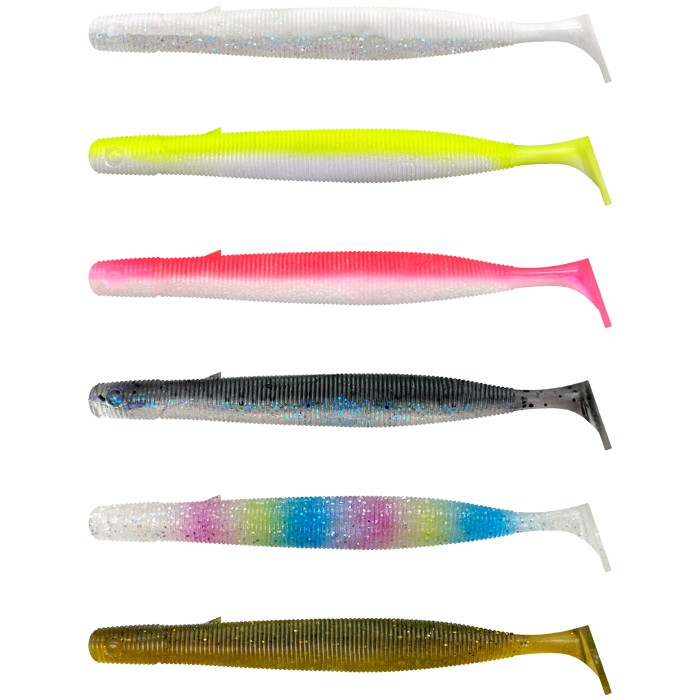 Savage Gear Gravity Stick Paddletail Lure Mix 14cm 15g Sinking Highvis Mix