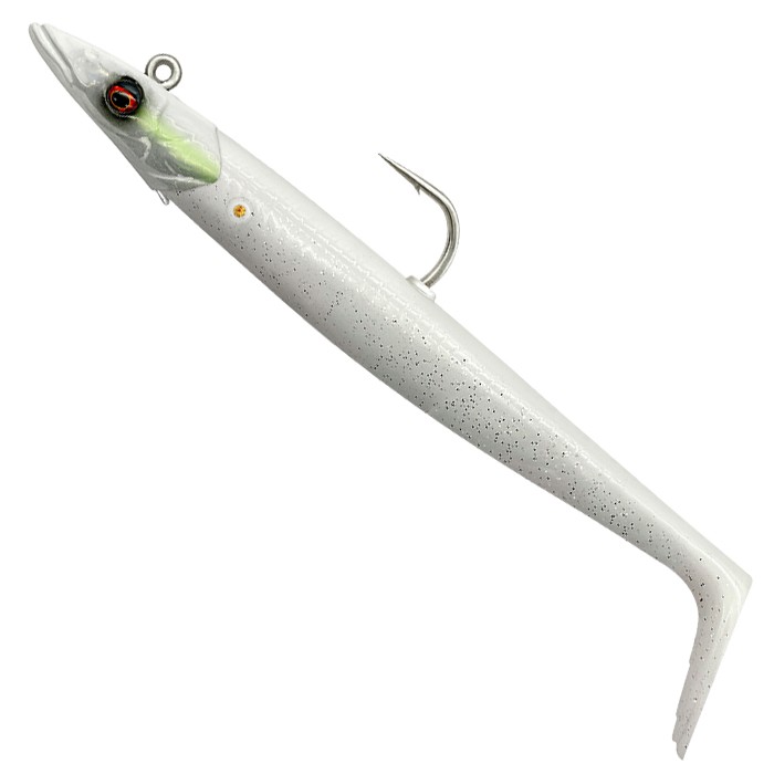 Savage Gear Sandeel V2 Sinking Fishing Lure 14cm 33g White Pearl Silver