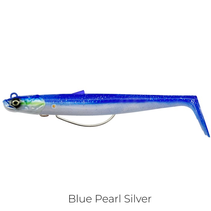 Savage Gear Sandeels V2 Weedless Lure 13cm 31g Blue Pearl Silver 1