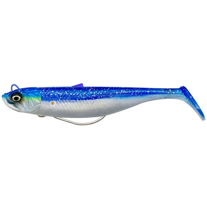 Savage Minnow Weedless Lure 10cm Blue Pearl Silver