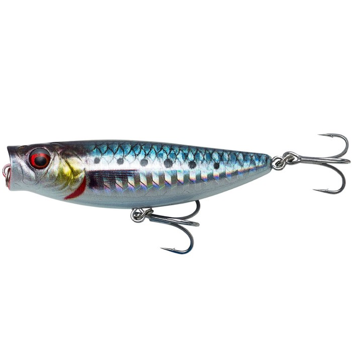 Savage Salt 3D Minnow Pop Walker Floating Lure 8cm Sardine PHP