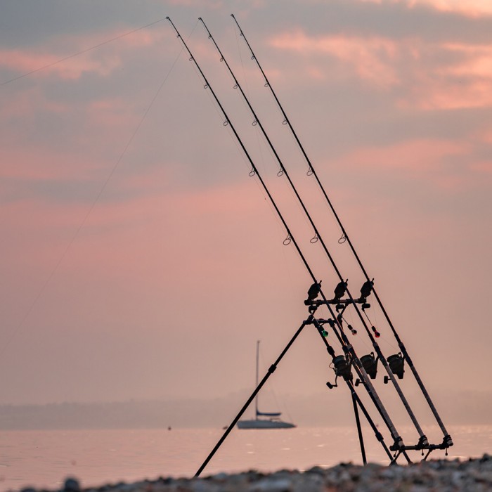 Nash Scope Shrink Handle Fishing Rod In Use 2