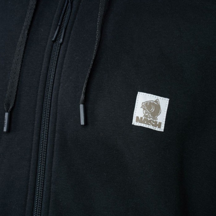 Nash Make It Happen Badge Zipped Hoody - Black
