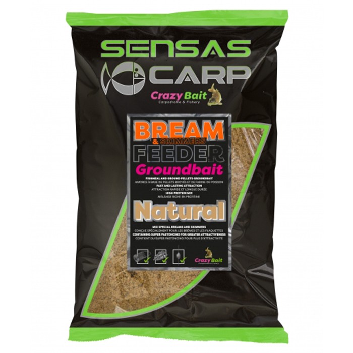 Sensas Bream Feeder Fishing Groundbait 2kg Natural