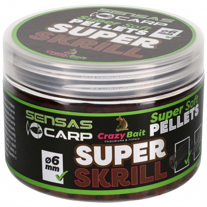 Sensas Crazy Bait Super Soft Pellets Super Krill 60g