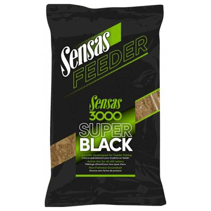 Sensas Feeder 3000 Super Black Fishing Groundbait 1kg