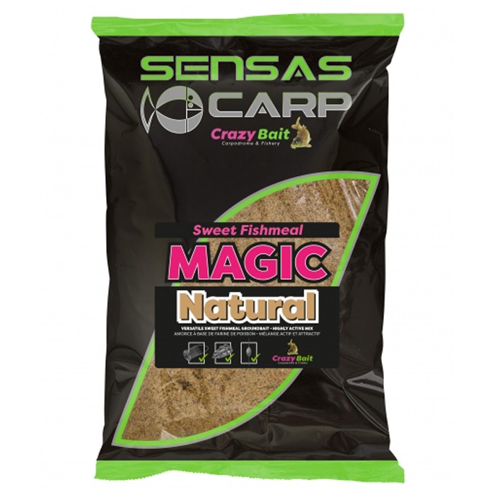 Sensas Sweet Fishmeal Magic Fishing Groundbait 2kg Natural