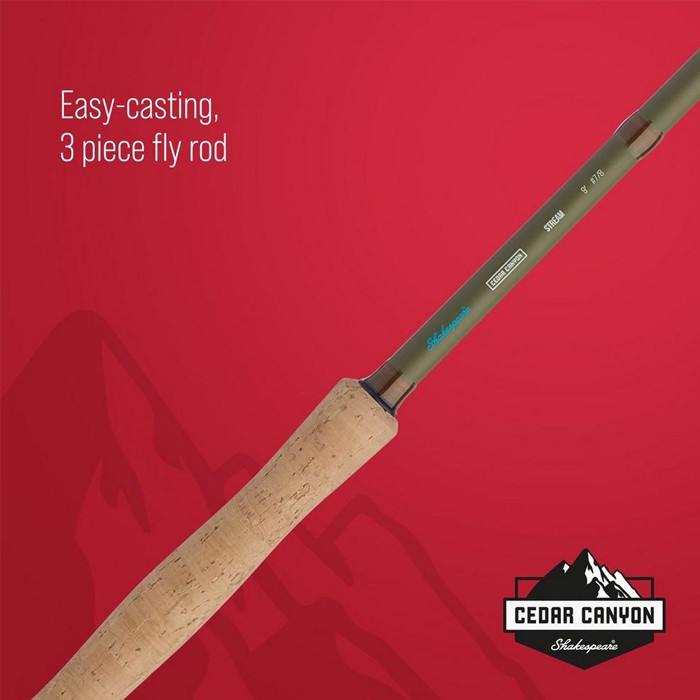 Shakespeare Cedar Canyon Stream Fly Fishing Rod & Reel Kit Information 2