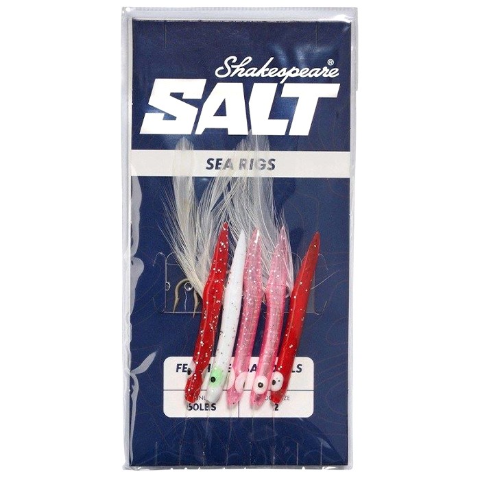 Shakespeare Salt Feathered Sandeels Fishing Rigs