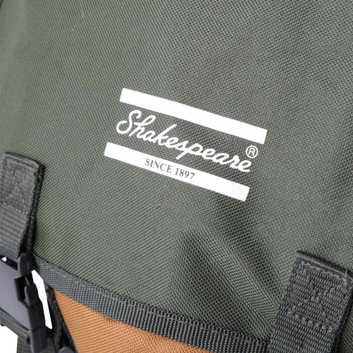 Shakespeare Folding Fishing Stool with Back Pack Logo
