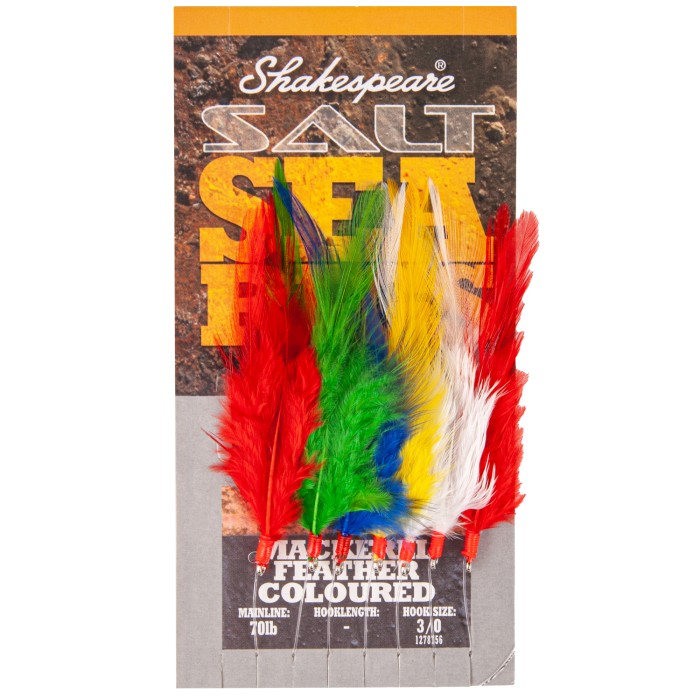Shakespeare Salt XT Mackerel Feathers Coloured