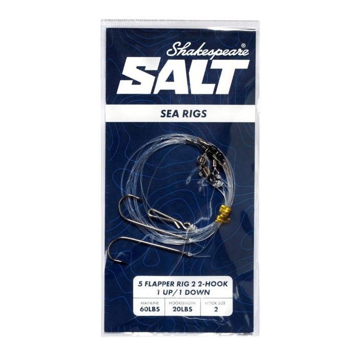 Shakespeare Salt 5 Flapper Rig - 2-Hook 1 Up / 1 Down