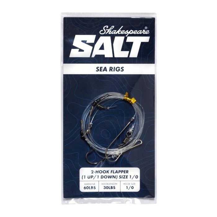 Shakespeare Salt 2-Hook Flapper Rig - 1 Up / 1 Down