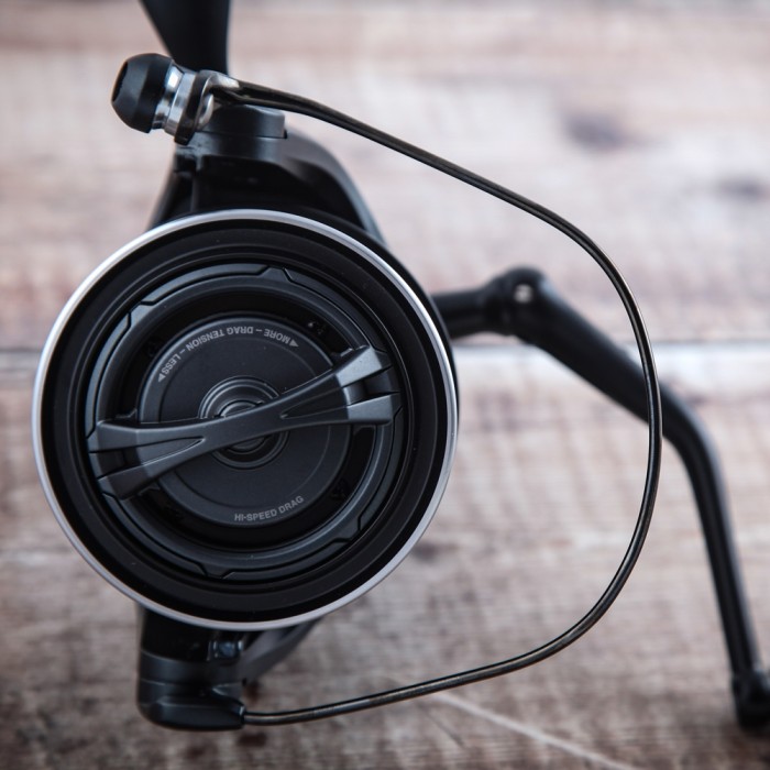 Shimano Aero Technium Magnesium XTC Reel Close Up On Wood