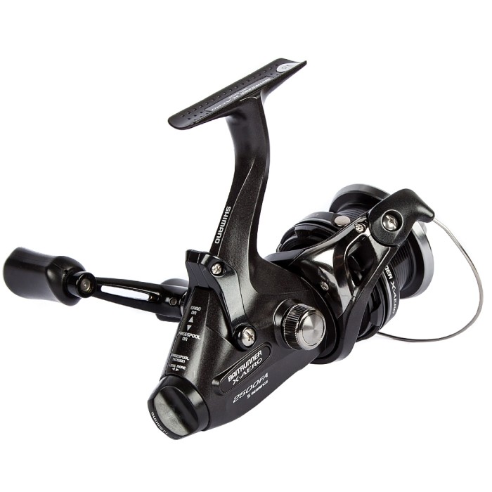 Shimano Baitrunner X-Aero FA Reel 2500 Rear Angled View