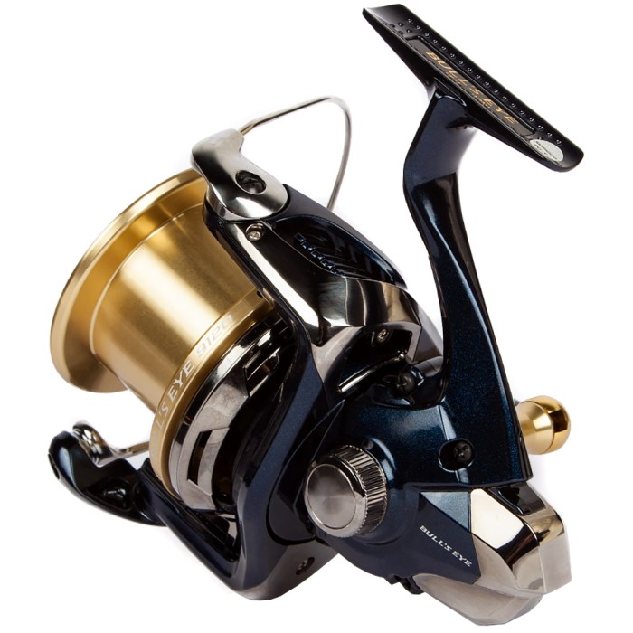 Shimano Bull's Eye 9120 Fixed Spool Reel Rear Angled View