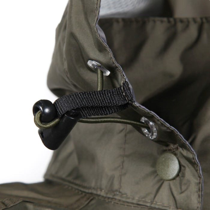 Shimano Dryshield Jacket Khaki Close Up 4