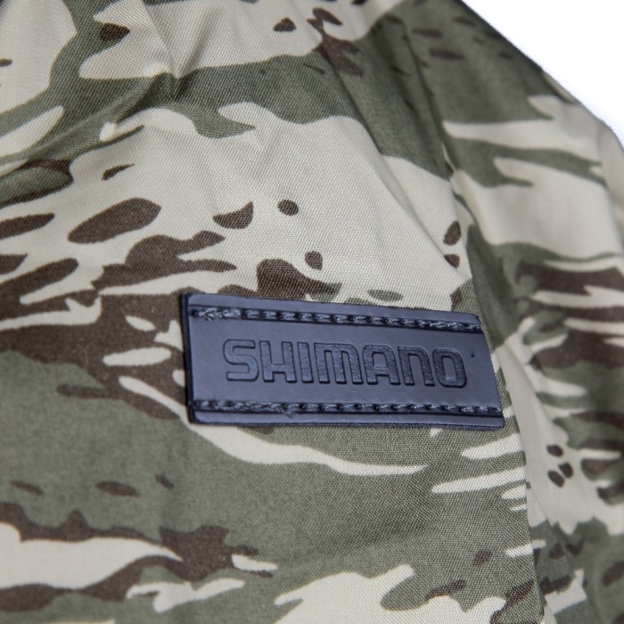 Shimano Dryshield Jacket Khaki Pacific Camo Close Up 1