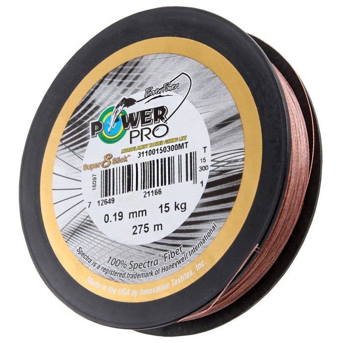 Power Pro Super 8 Slick Braid Brown