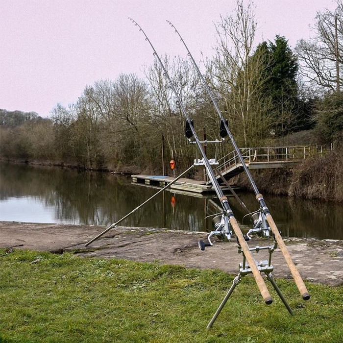 Shimano Purist BX-1 Barbel Fishing Rods In Use