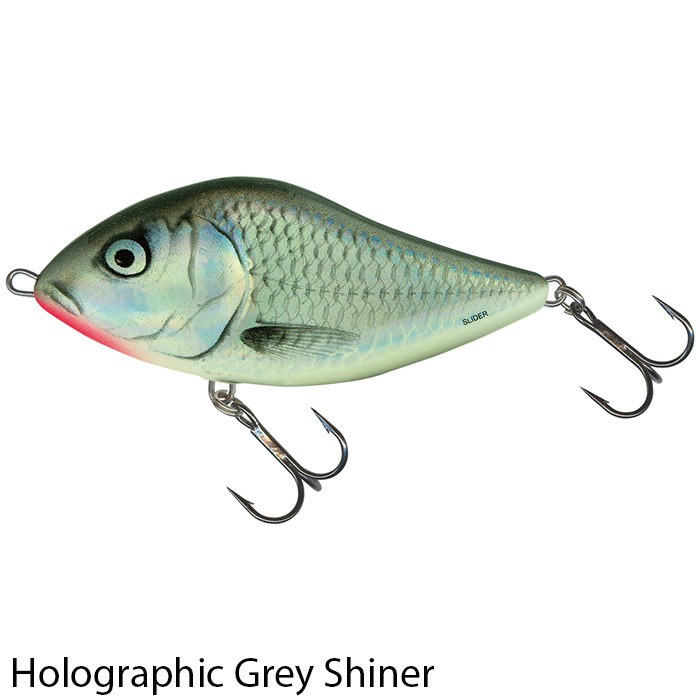 Slider 12cm Sinking Lure Holographic Grey Shiner