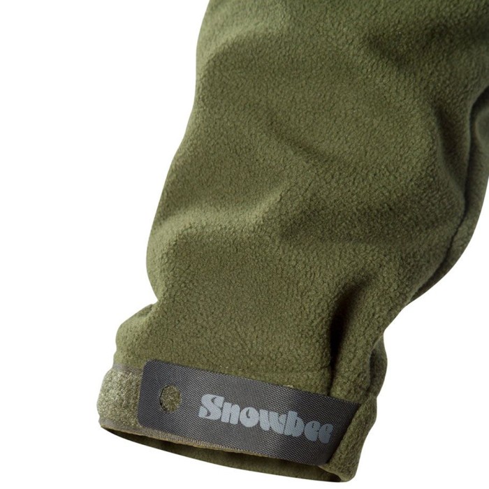 Snowbee Breeze-Bloc Green Fleece Jacket Close Up 1