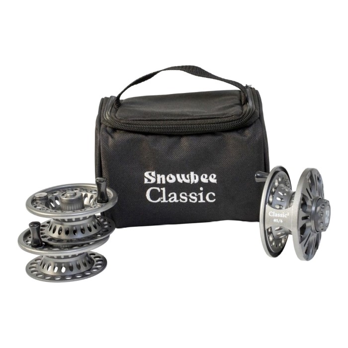 Snowbee Classic 2 Fly Reel Kits - #5 / 6 Reel & 2 Spare Spools + Case