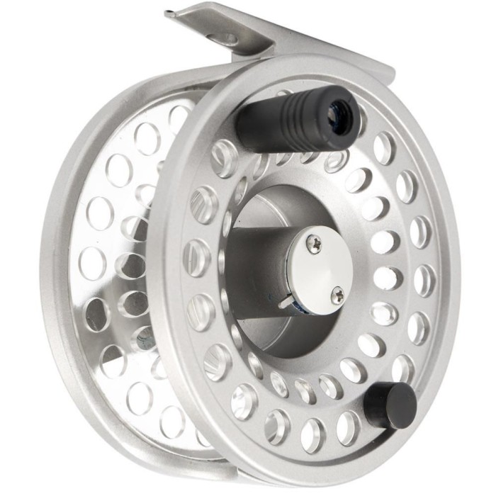 Snowbee Onyx Cassette Fly Reel #5/7 + 3 Cassette Spools + Reel / Spool Case - Gunmetal Silver 1