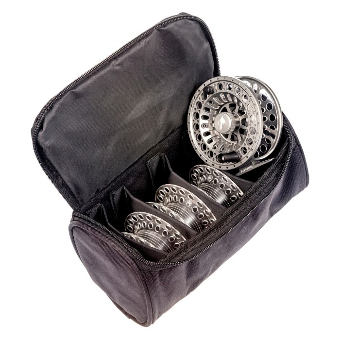 Snowbee Spectre Cassette Fly Reel #7/8 - Gunmetal Silver + 3 Spare Spool + Reel Bag