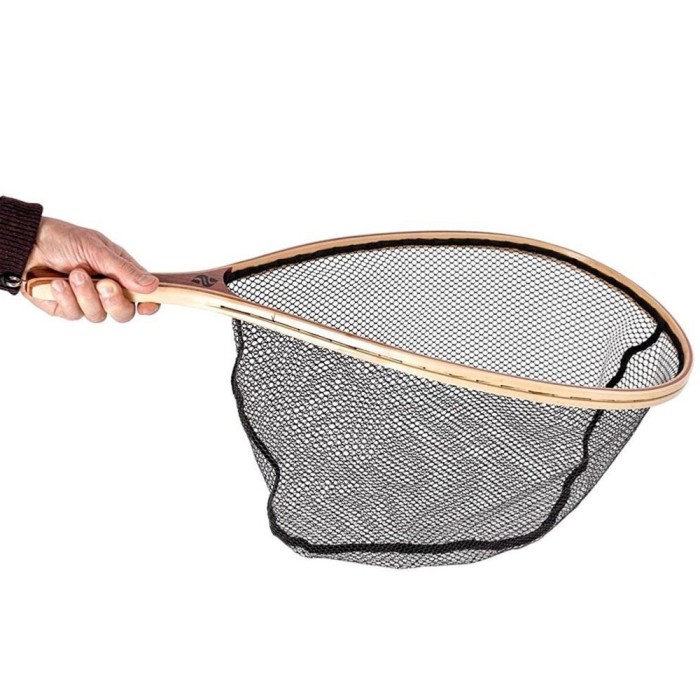 Snowbee Wooden Frame Hand Trout Landing Net - 22 Inch 1