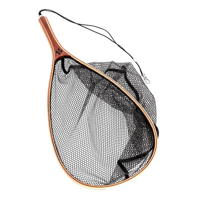 Snowbee Wooden Frame Hand Trout Landing Net - 25 Inch