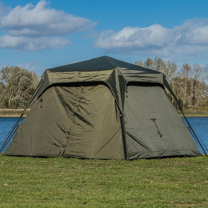 Solar Tackle SP Quick-Up Shelter Green MKII + Heavy Duty Groundsheet 4
