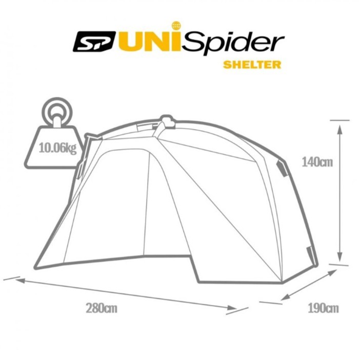 Solar SP Uni Spider Bivvy System Bundle Dimensions